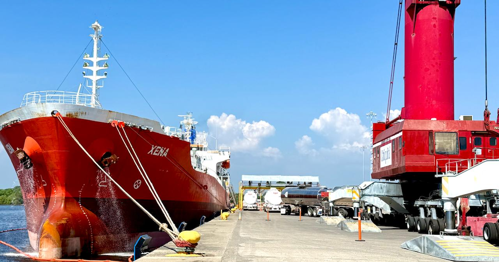 Arribo del Buque Quimiquero “XENA” a Puerto Chiapas