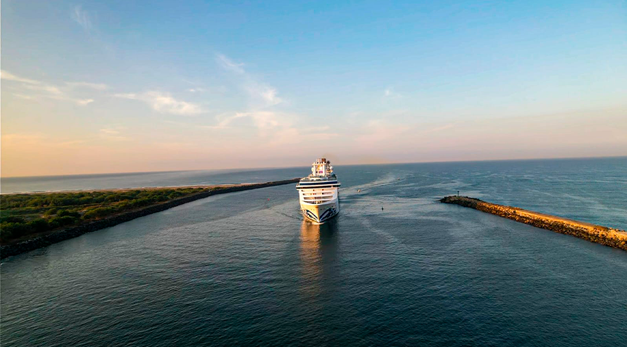 Puerto Chiapas registra arribo del buque granelero TSL Rosemary para exportación de azúcar