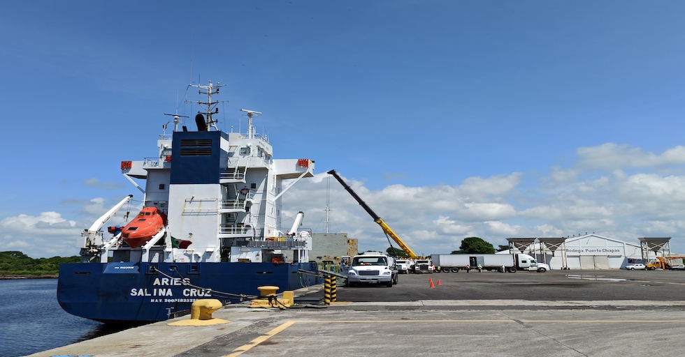 Inicia ruta piloto de transporte marítimo de corta distancia (TMCD) Puerto Chiapas y Puerto Quetzal